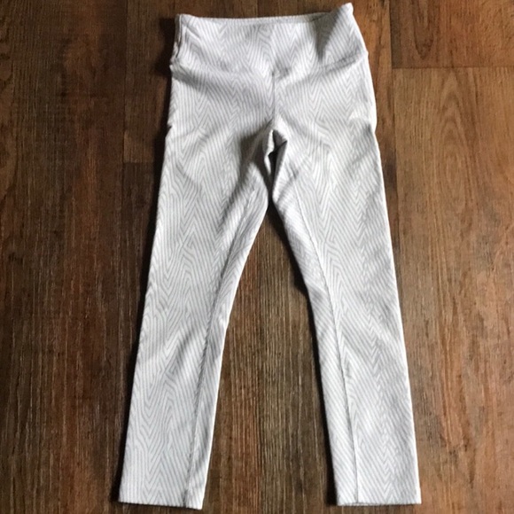Onzie Pants - Onzie White Zebra Stripe High Waisted Yoga Pant